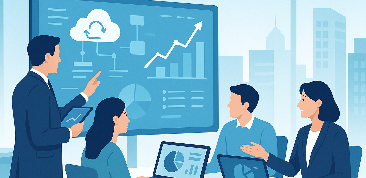 Sesión de trabajo sobre modelo de negocio digital